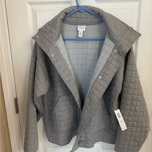Women's Gray Quilted Jacket
